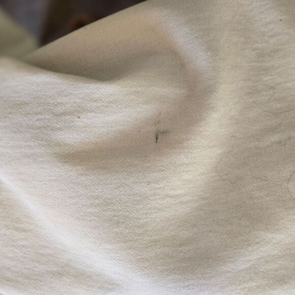 Denim & Co. Cream with Pink Stitching Spring Coat - Picture 7 of 9